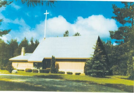 This photo shows the original St. Luke Lutheran Church building.